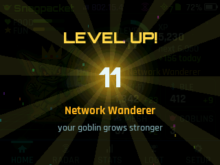 Level up celebration